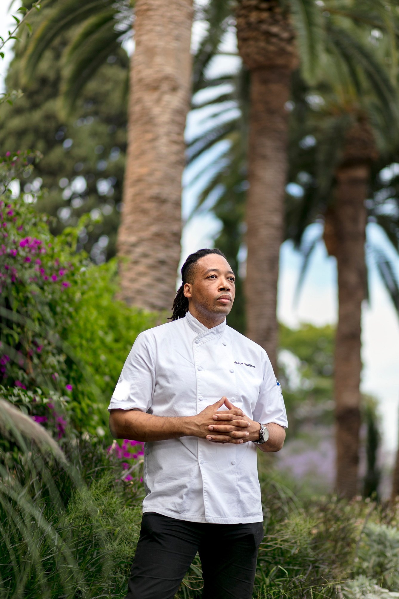 Chef Jason Fullilove in his chef's whites